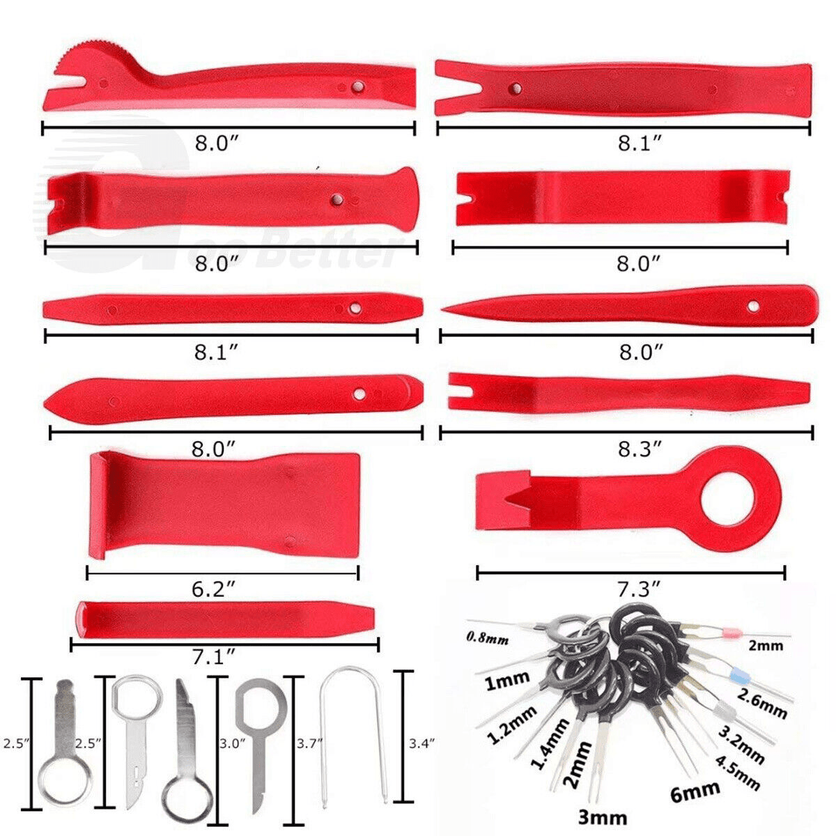 158x Car Door Plastic Trim Panel Dash Interior Installation Removal Pry Tool Set - HomeDIYer