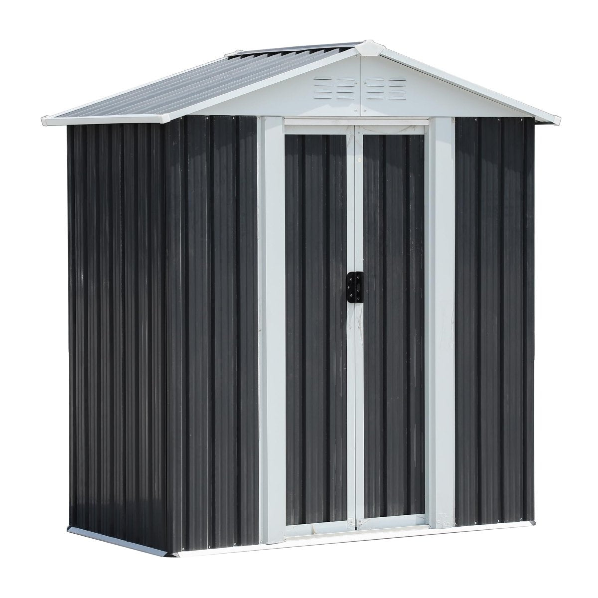 5x3FT Heavy Duty Outdoor Storage Shed with Sliding Doors - HomeDIYer
