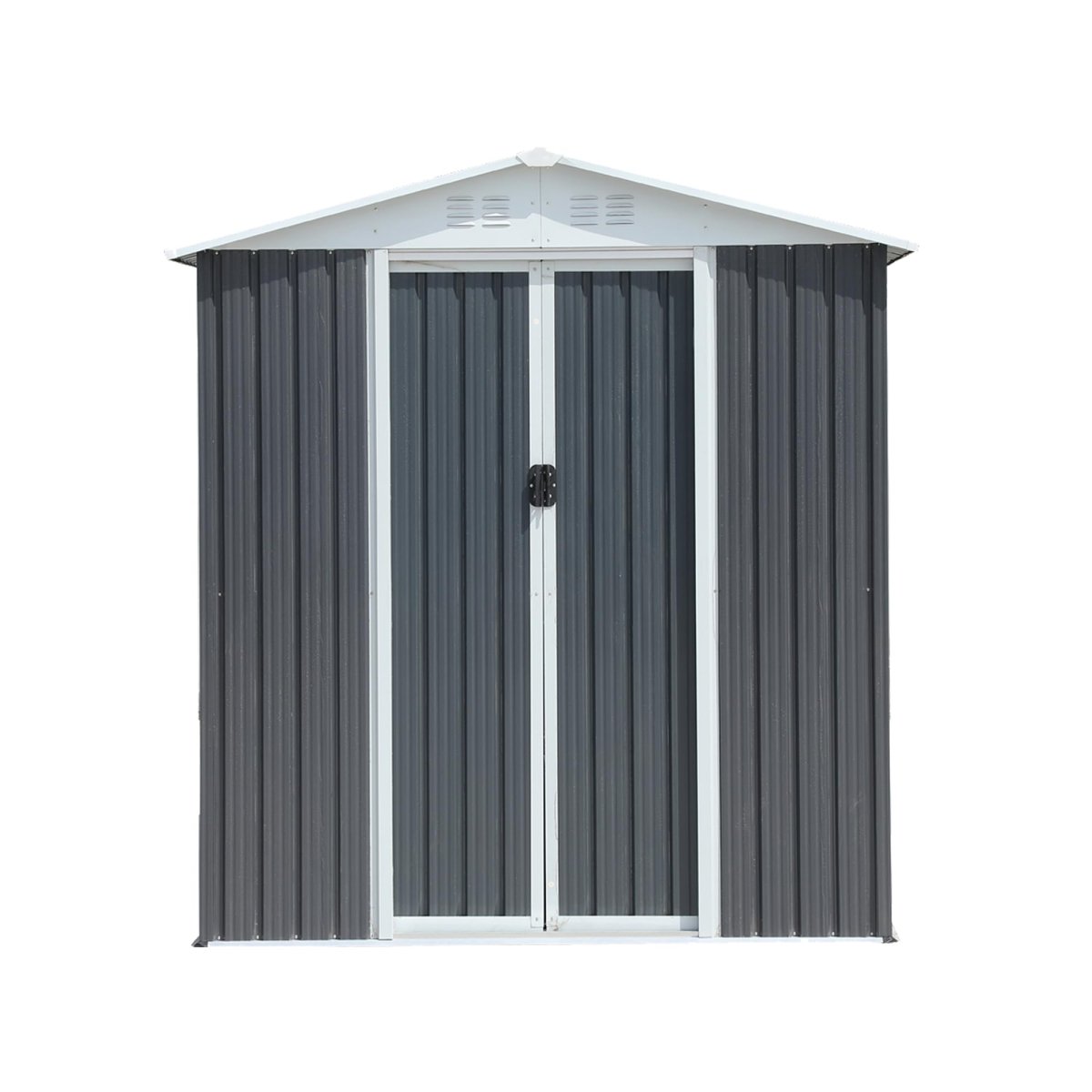 6x4FT Outdoor Metal Storage Shed | Aluminum Alloy Garden Shed - HomeDIYer