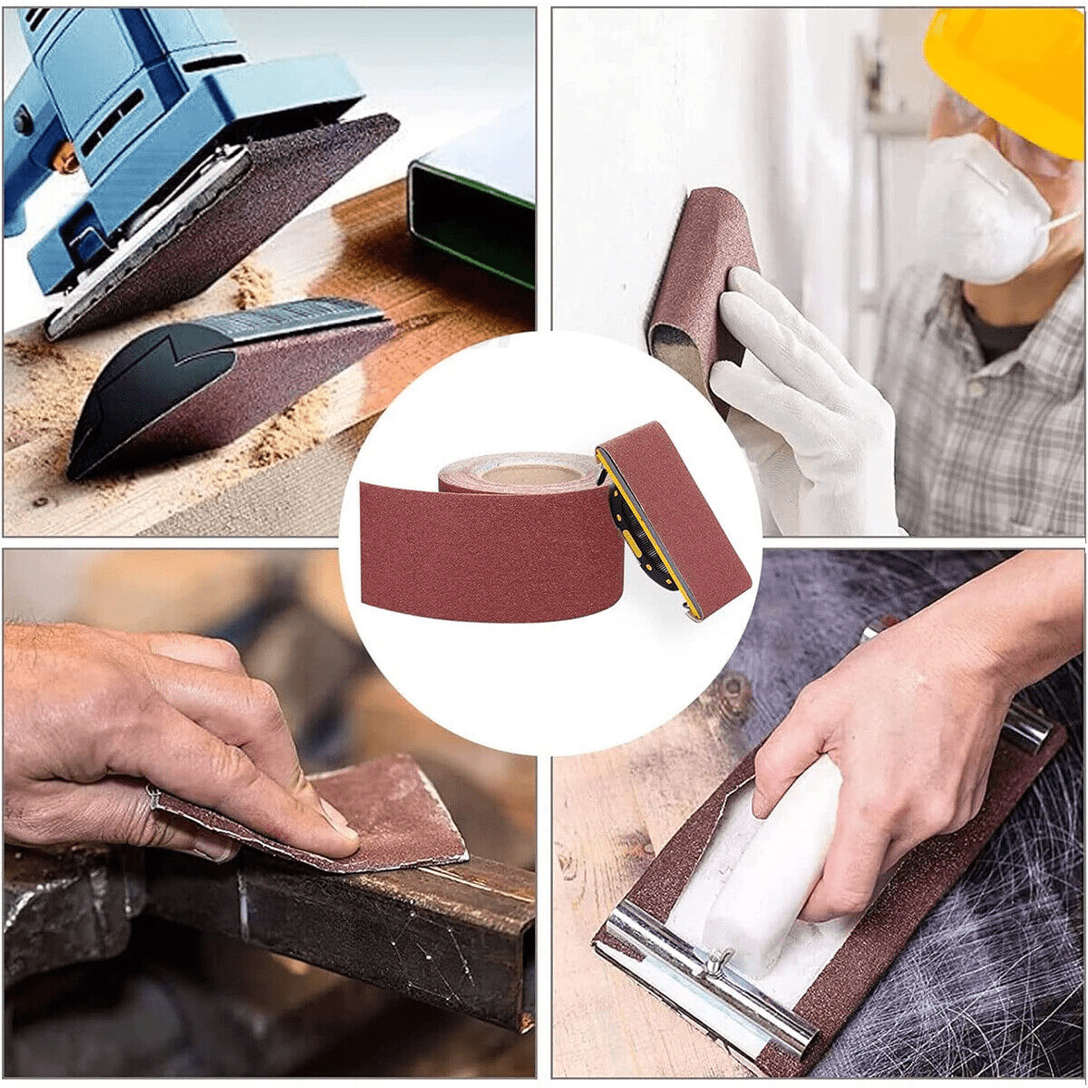 5m 100 Grit Aluminiumoxid Schleifrolle APolierschleifpapier Schleifmittel - HomeDIYer