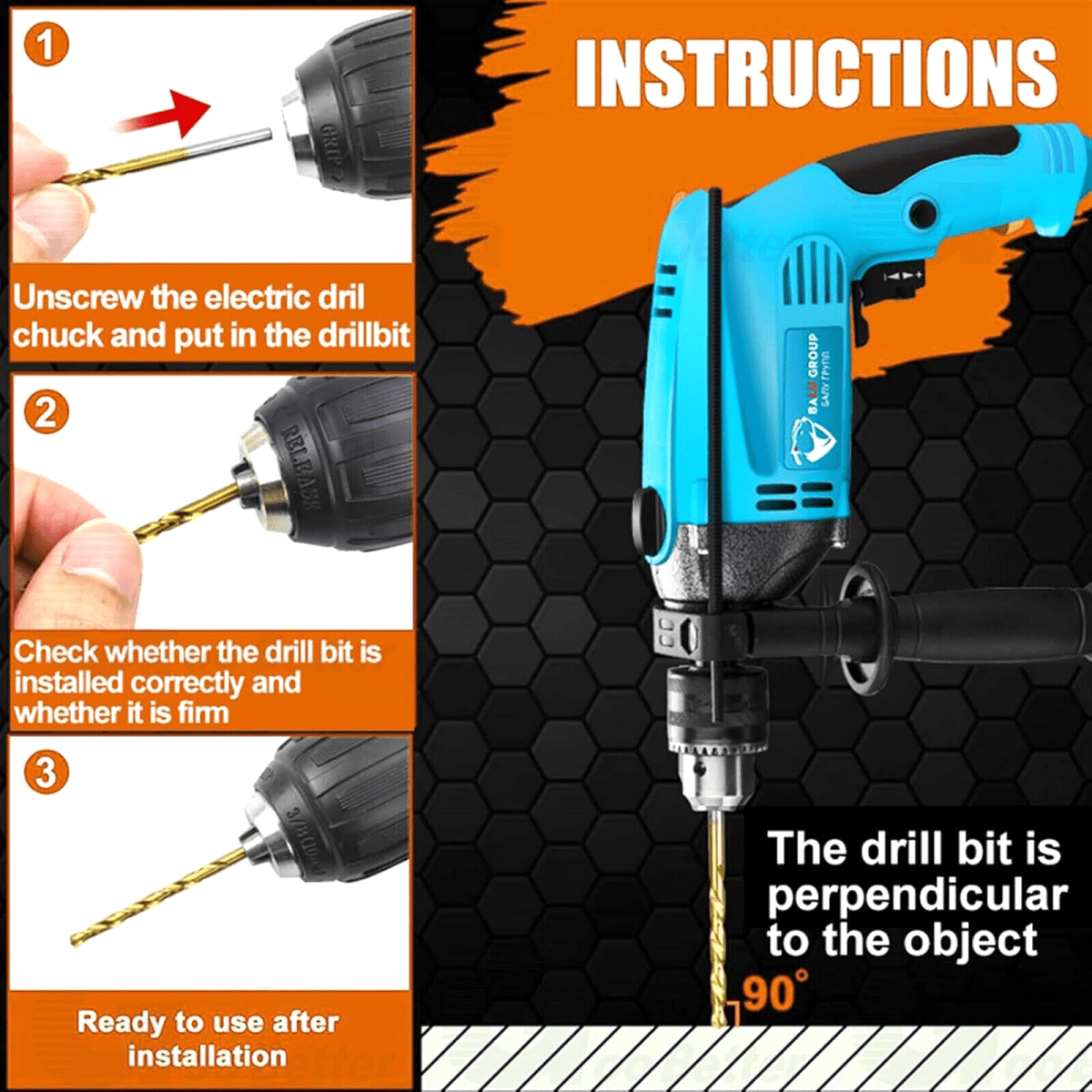 HSS Twist Drill Bit Set 1.5 - 10mm Titanium Hole Saw Tools DIN338 Metal Drill 99Pc - HomeDIYer