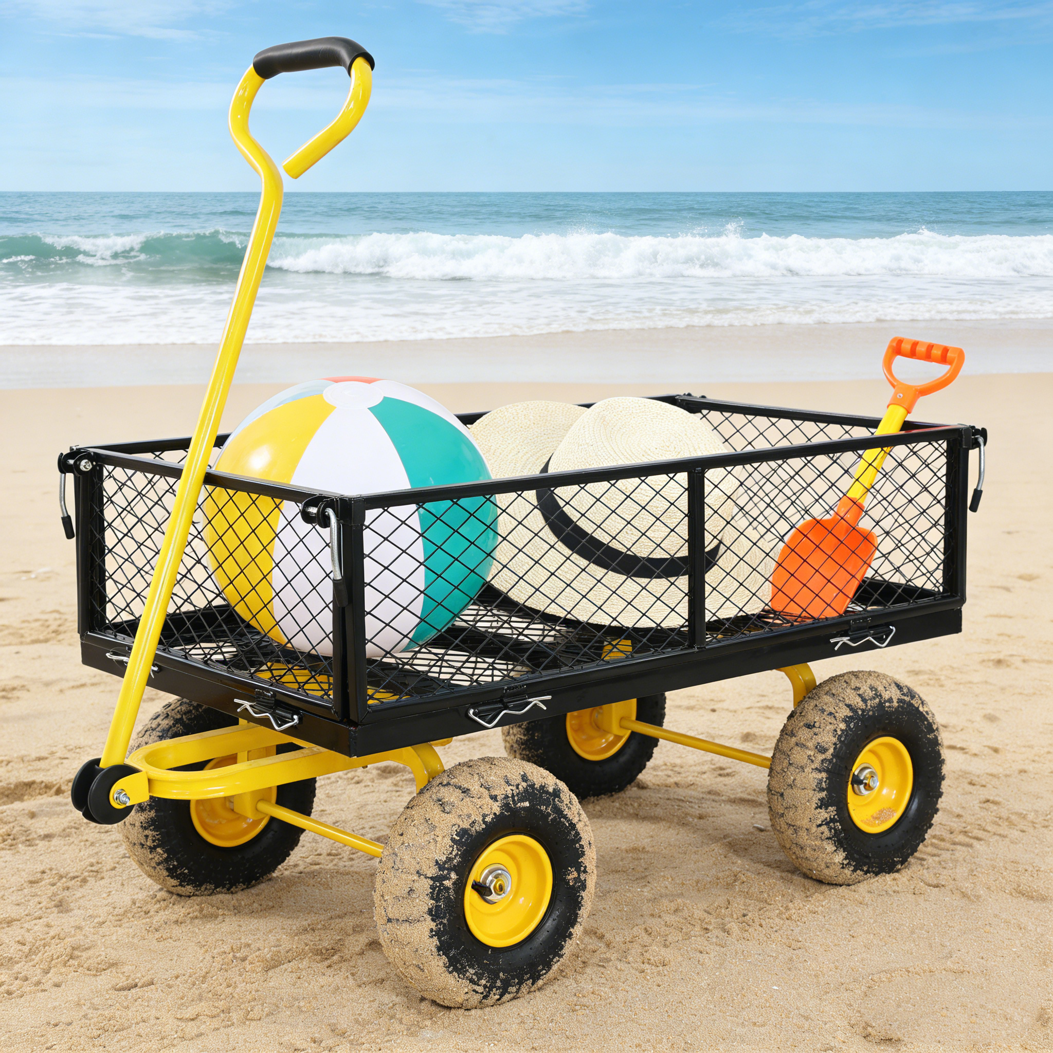 Wagon Cart Garden cart trucks make it easier to transport firewood