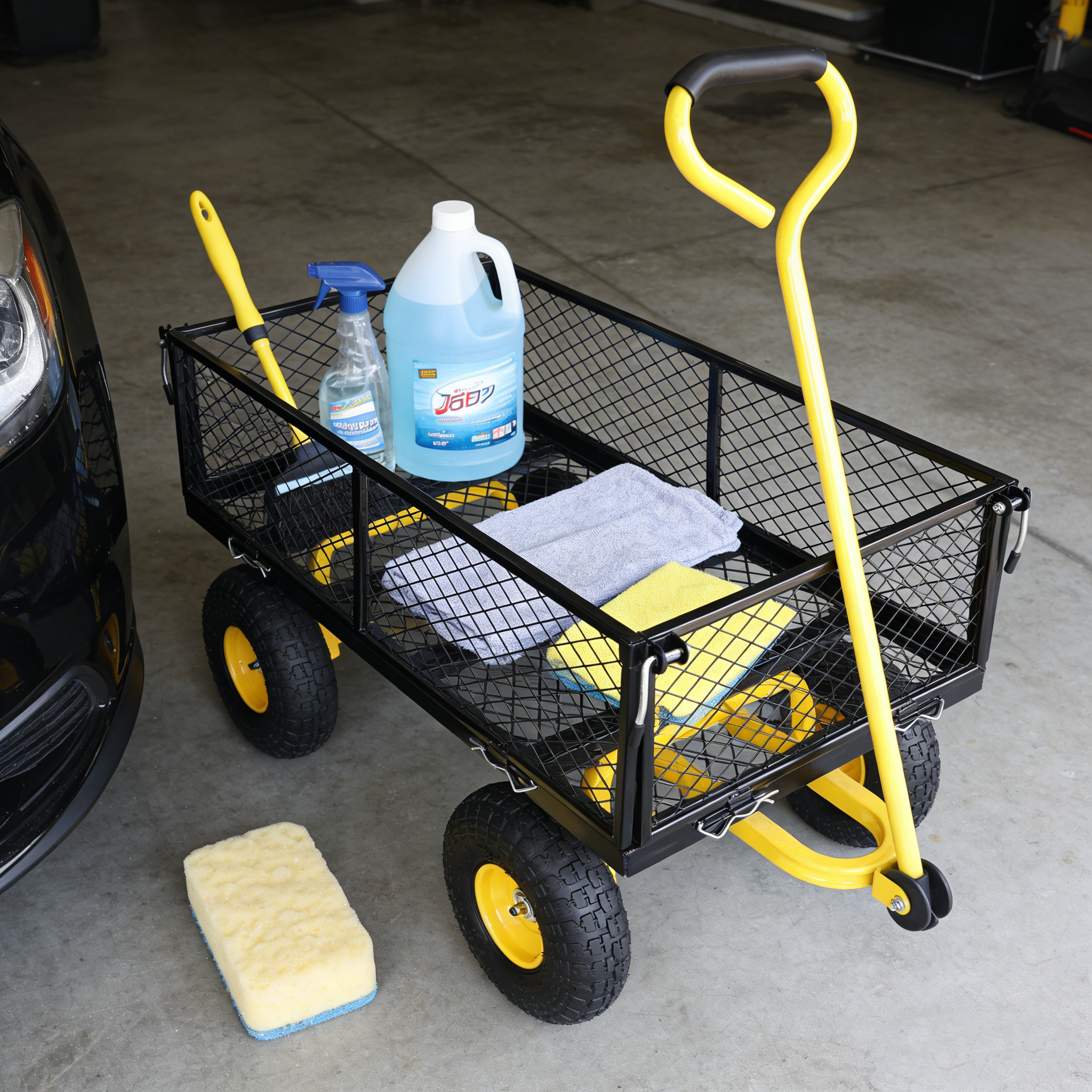 Wagon Cart Garden cart trucks make it easier to transport firewood