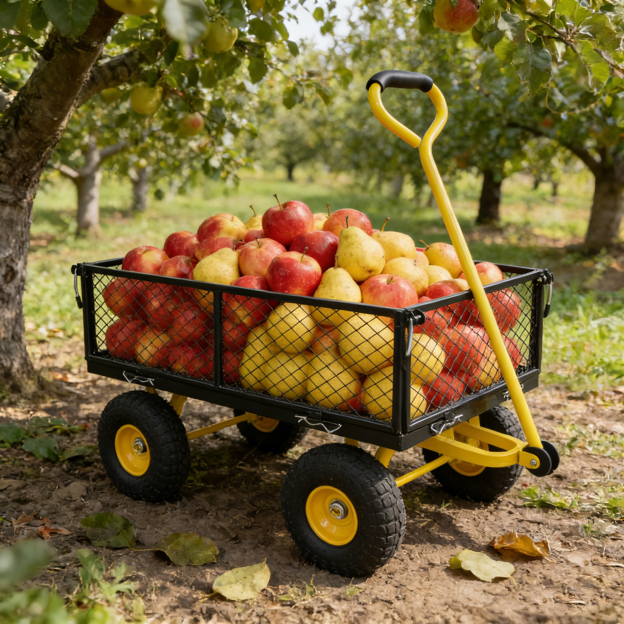 Wagon Cart Garden cart trucks make it easier to transport firewood