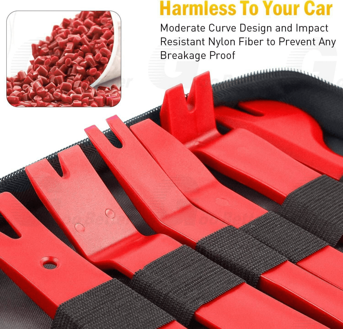 19pcs Car Trim Removal Tool Kit Radio Hand Pry Panel Door Interior Clip Plastic - HomeDIYer