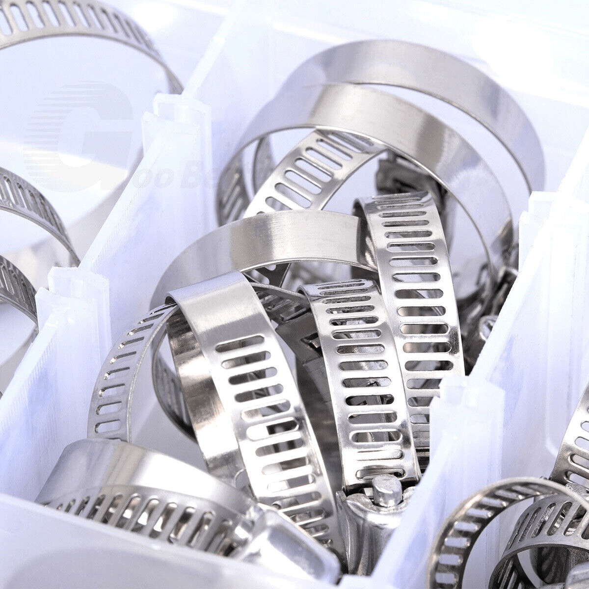 91pcs 304 Stainless Steel Hose Clamps Assorted Kit 8 Sizes 8mm - 44mm Adjustable Worm Gear Hose Clamp Clip for Water Pipe Plumbing - HomeDIYer