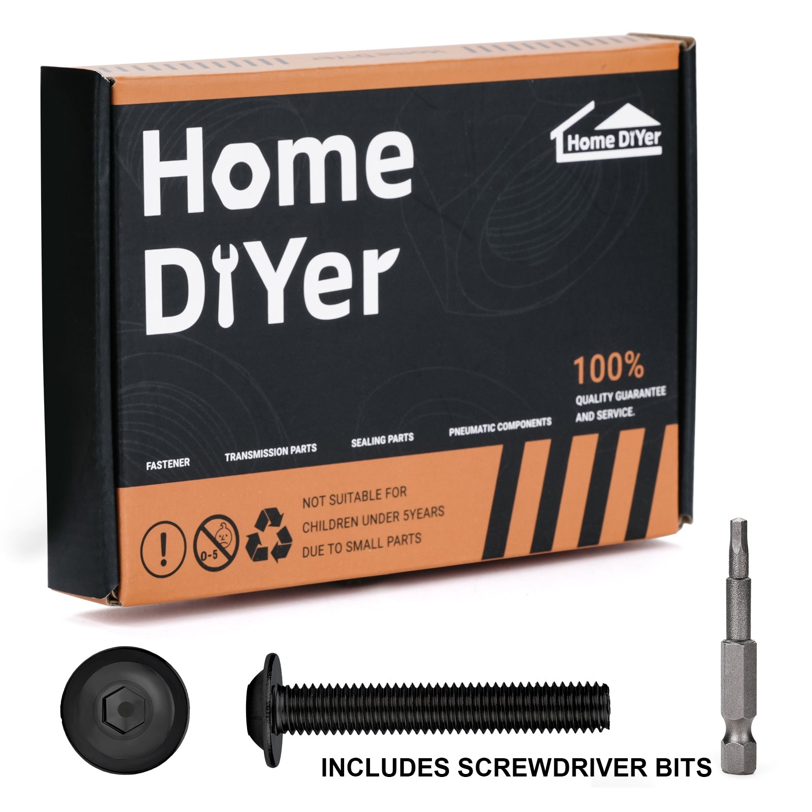 Grade 10.9 Flanged Button Head Screws M3–M8, Allen Socket Bolts, ISO7380-2