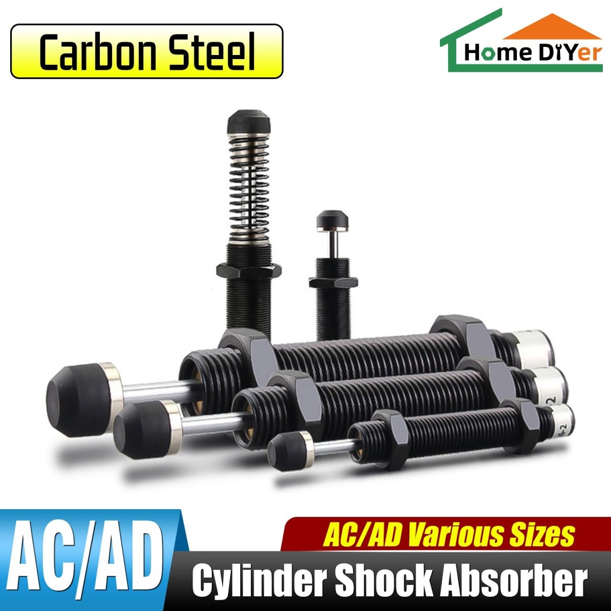 AC/AD Hydraulic Oil Pressure Shock Absorber Damper Cylinder Spring Buffer Damper - HomeDIYer