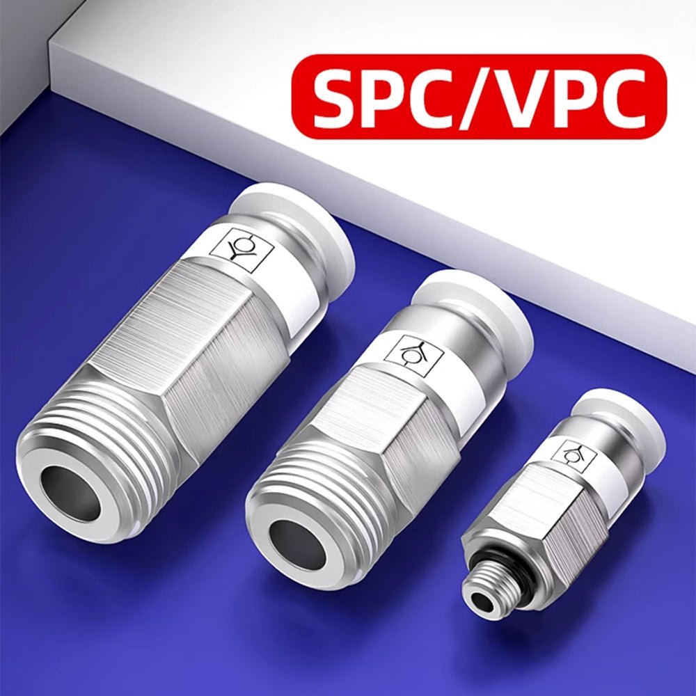 4 - 12mm Pneumatic Check Valve One Way Qucik Fitting Connector - Male Hex Stud - HomeDIYer