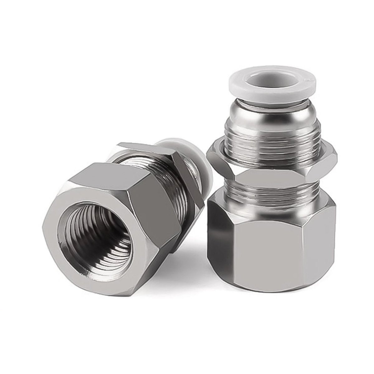 Pneumatic Push In Connect Air Fitting Female Bulkhead Connector Hose Tube 4 - 16mm - HomeDIYer