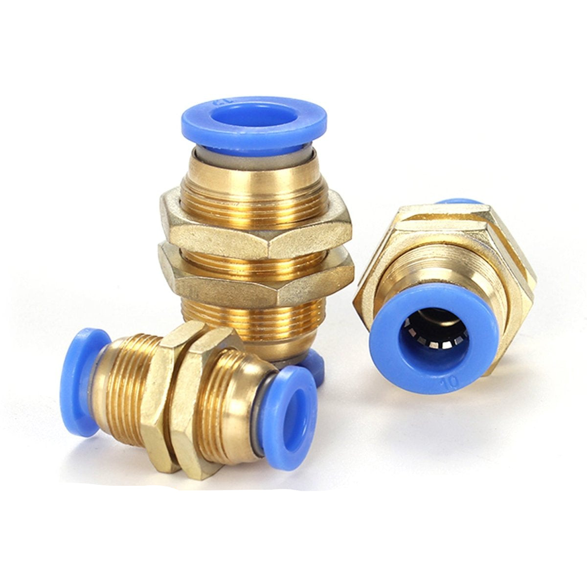 4 6 8 10 12mm Bulkhead Connector Pneumatic Air Push In Fitting For Hose Tube - HomeDIYer