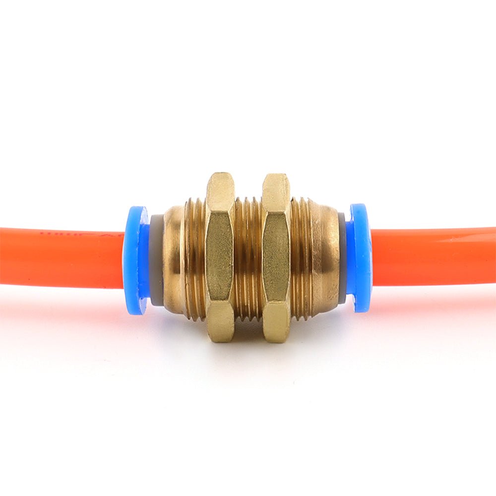4 6 8 10 12mm Bulkhead Connector Pneumatic Air Push In Fitting For Hose Tube - HomeDIYer