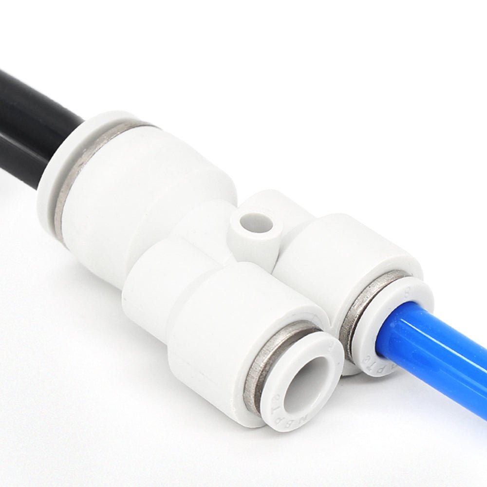 Pneumatic Reducer Y Push In Fittings - Y Shape 3 Way Connector 4mm to 10mm - HomeDIYer