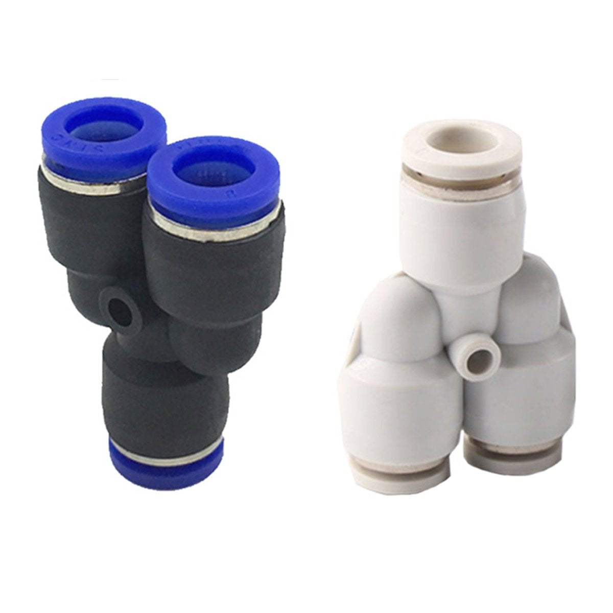 Pneumatic Reducer Y Push In Fittings - Y Shape 3 Way Connector 4mm to 10mm - HomeDIYer
