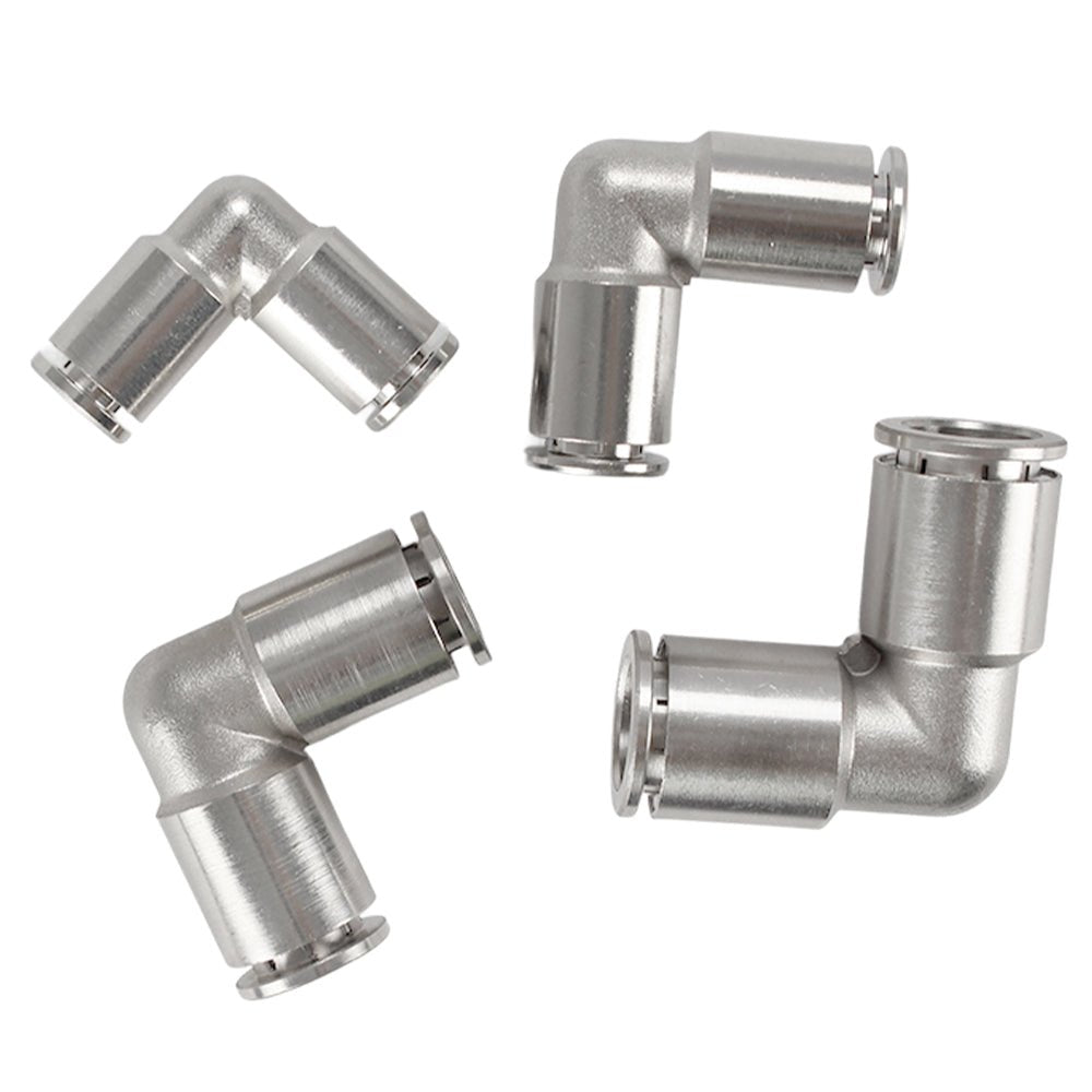 Equal Elbow Push Fit Connectors Pneumatic Push In Fittings for Air Water Pipe - HomeDIYer
