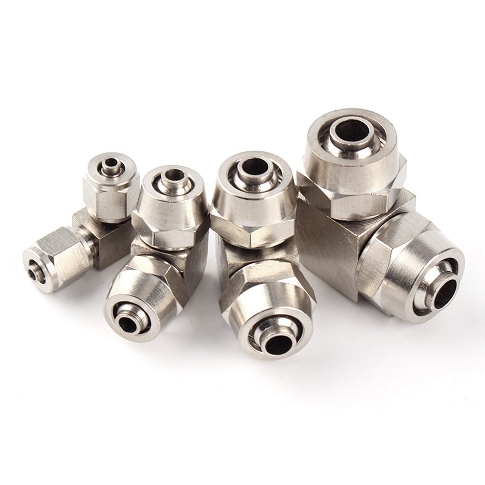Pneumatic Push - In Fitting L - Type Elbow Joiner Qucik Connector Air Water Hose - HomeDIYer