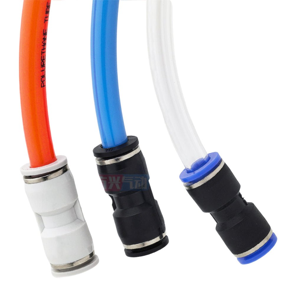 4 - 16mm Pneumatic Push In Equal Straight Connectors Push Fit For Air Water Pipe - HomeDIYer