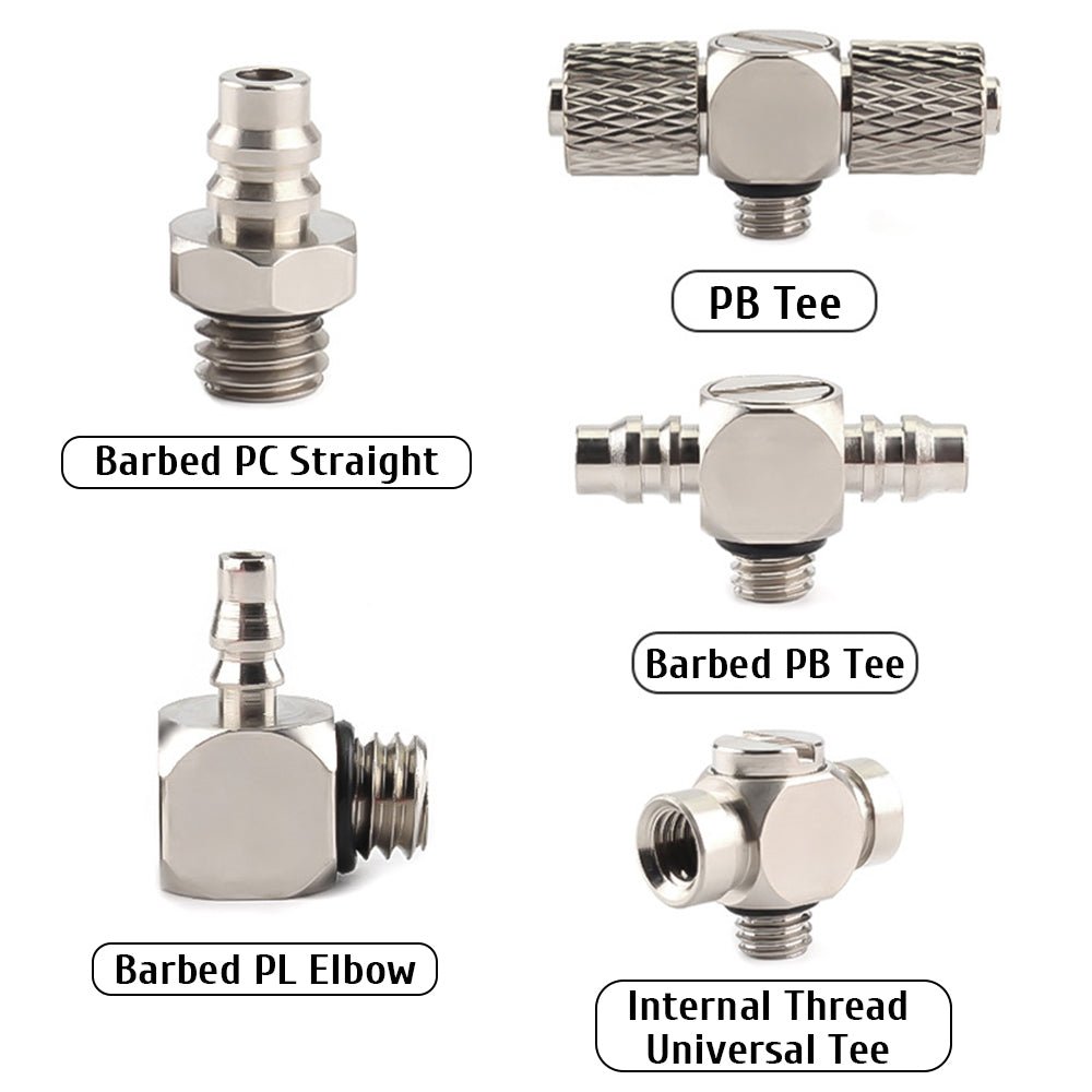 Mini Small Pneumatic Push in Fitting Male Thread Air Line Hose Barb Connector - HomeDIYer