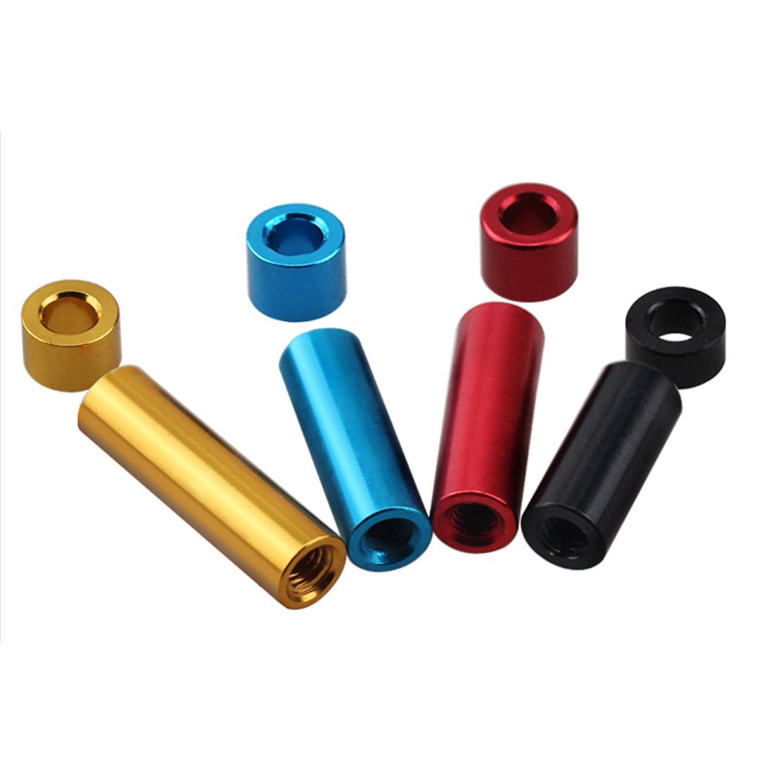 Aluminium Standoff Spacers ID M4.2mm - 6.2mm Anodised Stand Off Collar Spacer Bush - HomeDIYer