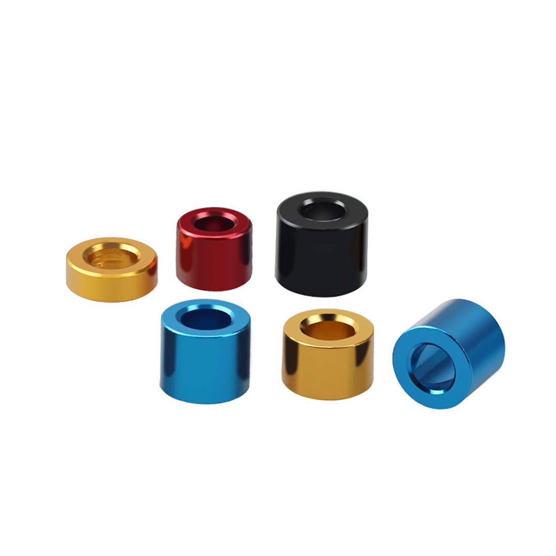 Aluminium Standoff Spacers ID M2.1mm - 3.1mm Anodised Stand Off Collar Spacer Bush - HomeDIYer