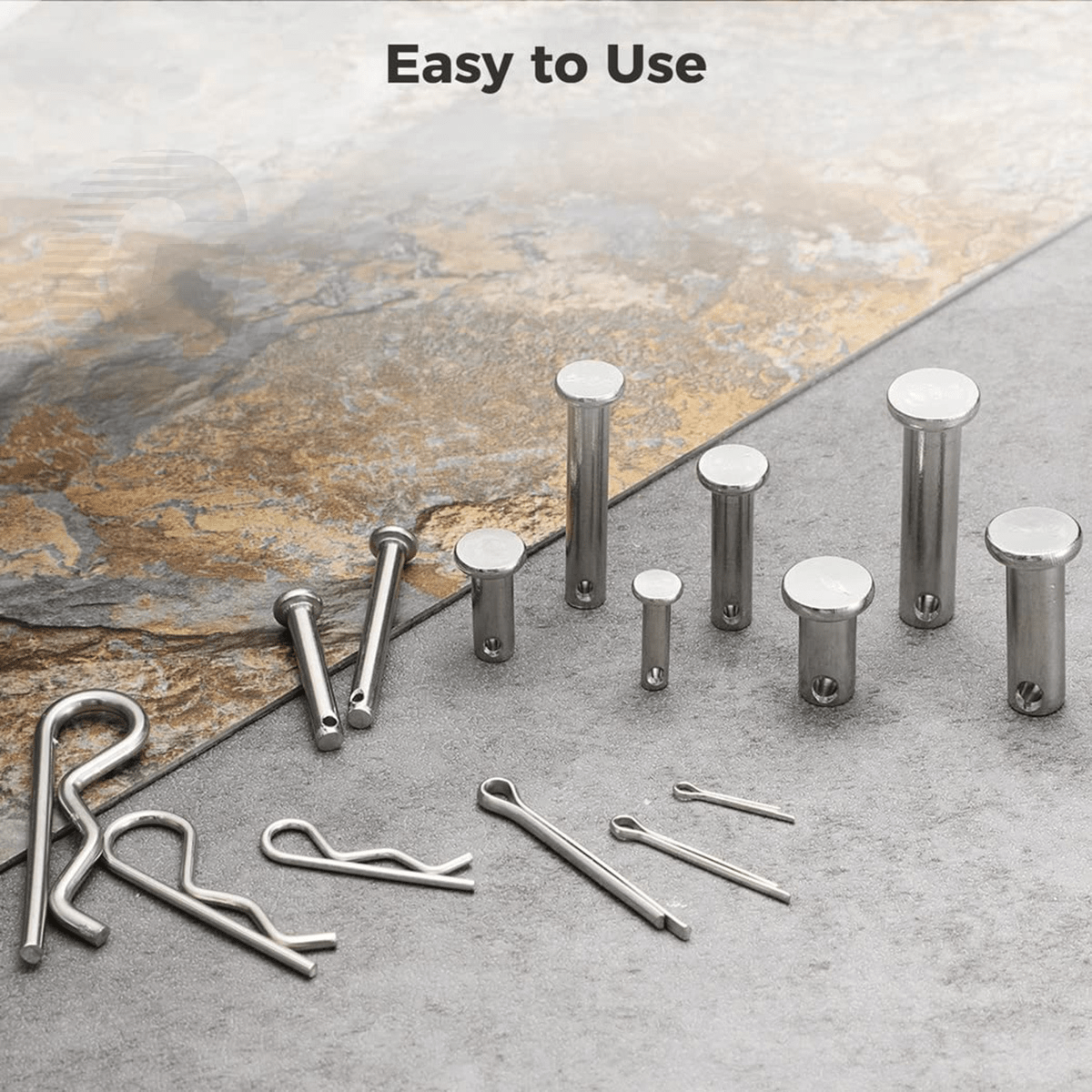 123Pcs Clevis Pins Metric M1.5 - M8 Stainless Steel R - Clips Cotter Pin Assortment Set - HomeDIYer