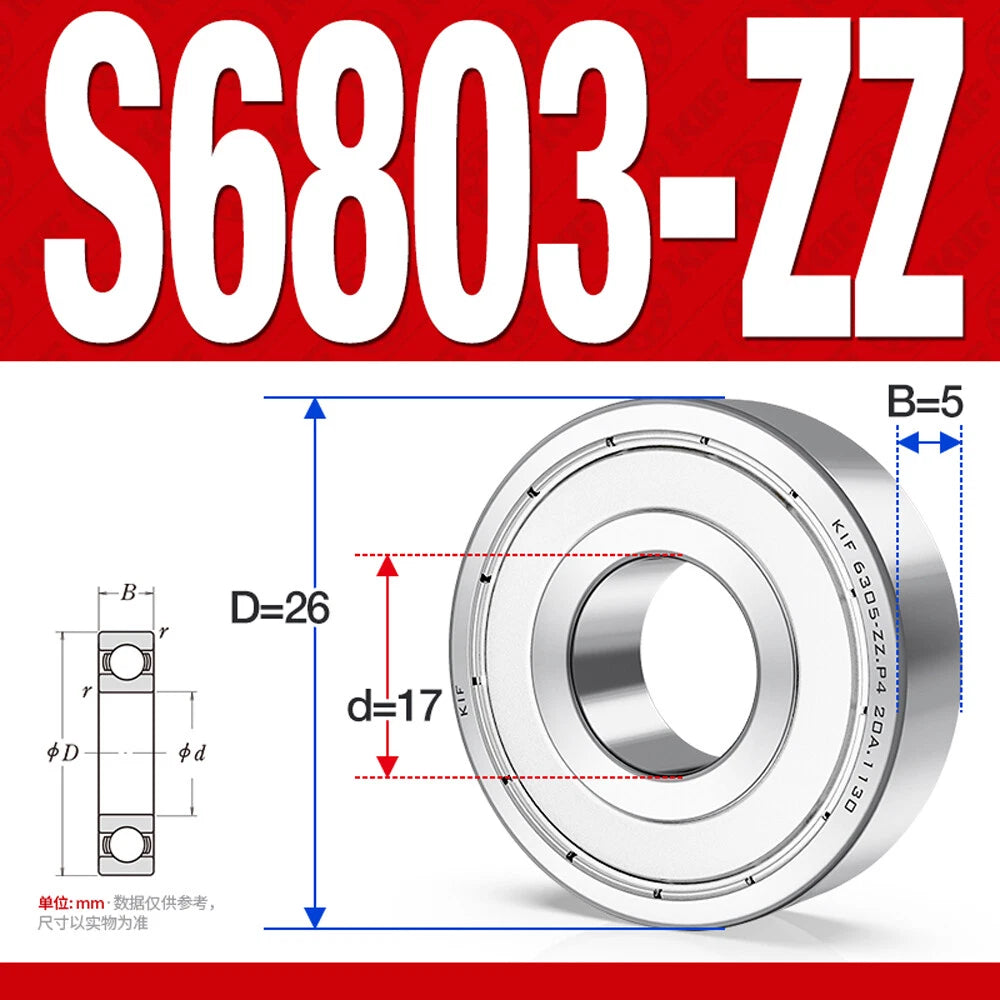 Miniature Stainless Deep Groove Ball Bearing Small Bearings Inner Dia-Ø 2mm-35mm