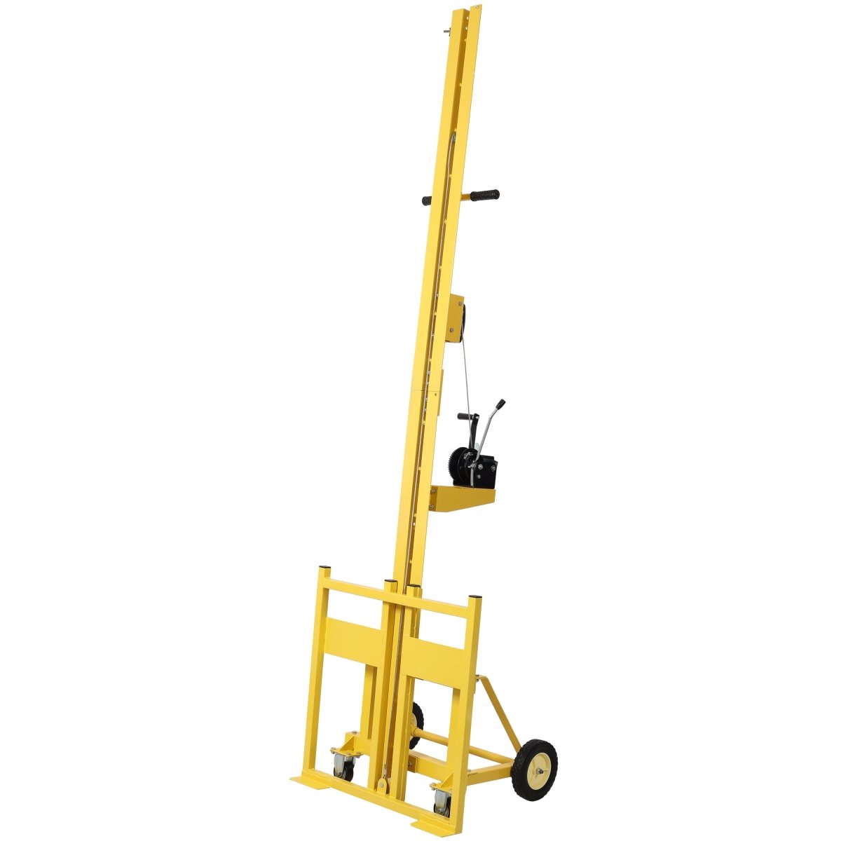 Drywall panel lift for walls, Load capacity 150LBS Heavy Duty Drywall Lifter, Use for drywall, OSB, plywood, insulation, cement board. Yellow Color - HomeDIYer