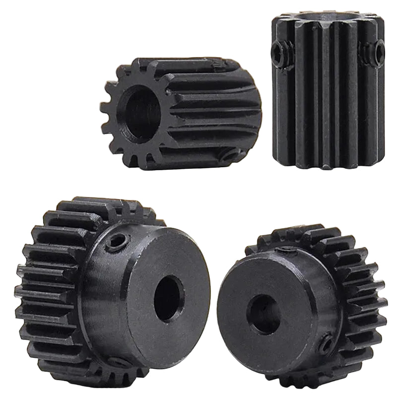 Spur Gears 1 Mod Transmission Gear With Step 45# Steel Pinion Motor Gear 10T~29T