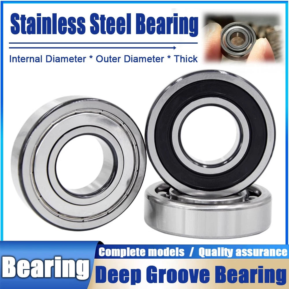 304/440 Stainless Steel Deep Groove Ball Bearing Bearings 6300 6301 6305 to 6312