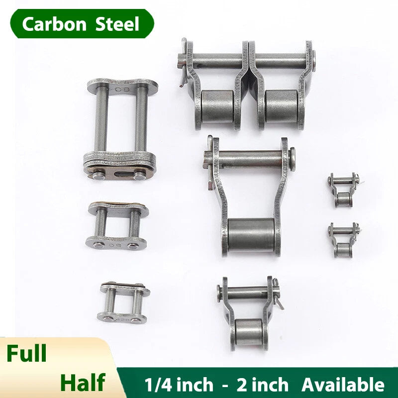 Chain Connecting Links Standard Carbon Steel Roller Chain Fast Post Full/Half