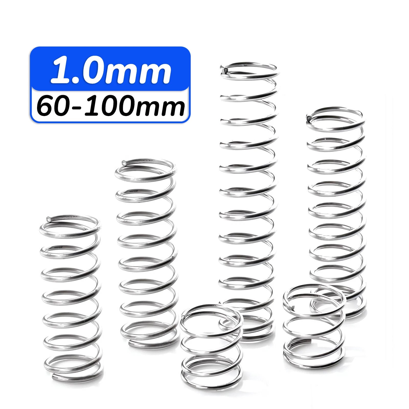 1.0mm Wire Compression Spring 11-15mm Diameter & 60-100mm Length Pressure Small