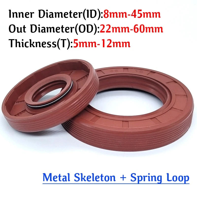 Metric TC Oil Seal — Rotary Shaft Seal with Dual Lip (ID 8mm–45mm)