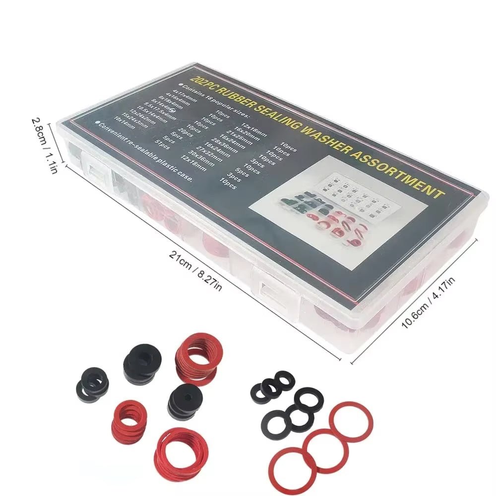 141pcs Faucet Washer Assortment Set Rubber Kitchen Bath Sink Hose Seal Washers - HomeDIYer