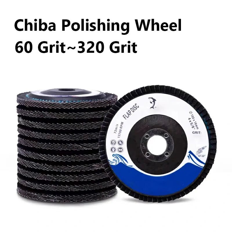 Thousand - leaf Polishing Wheels 60Grit~320Grit Chiba Polishing Wheel for Angle Grinder Wood Metal Sanding Cutting Tool Attachment - HomeDIYer