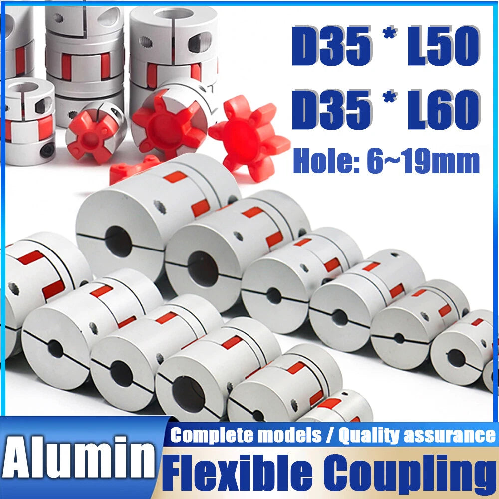 6 mm to 19 mm Flexible Plum Coupling Shaft Coupler CNC Stepper Motor 3D Printer