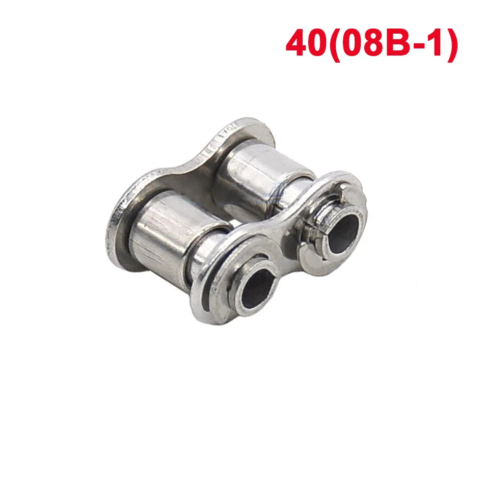 40# 08B-1 Stainless Steel Roller Chain Hollow Pin Connecting Link 40H x 1Pcs