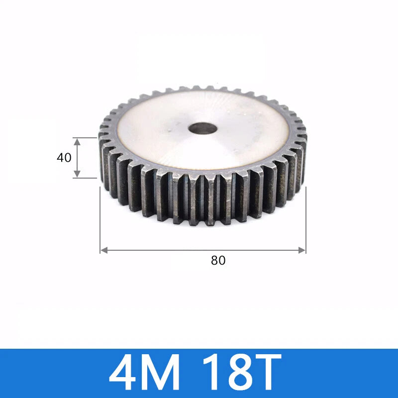 Spur Gears Pinion Gear 1.5/2.5/3/4/5 Mod Transmission Gears 45# Steel Flat Gears