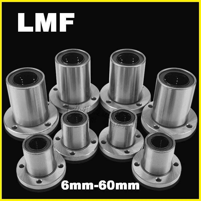 LMF 6mm-60mm Round Flange Router Shaft Linear Bushing Bearings LMF-LMFC /LMFP