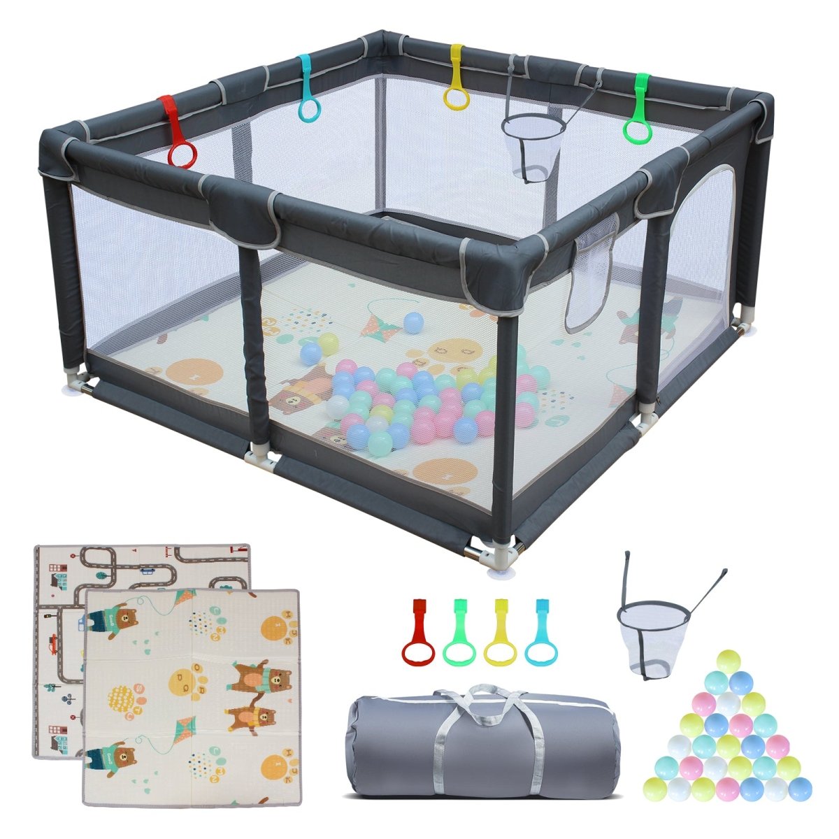47" * 47" Baby Playard Cloth Playpen Removable Enclosures for Indoor and Outdoor Use Care for Children and Pets - HomeDIYer