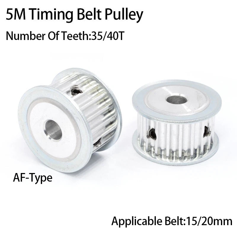 5M AF-Type Timing Belt Pulley 35T/40T Synchronous Wheel For 15mm/20mm Width Belt