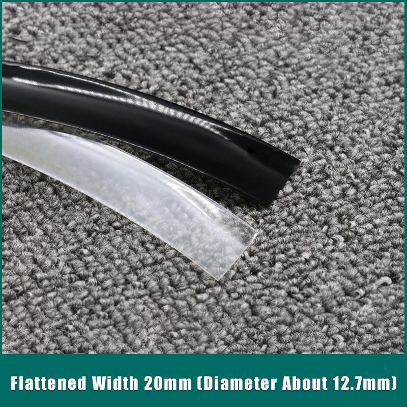 20mm PVC Heat Shrink Tubing for Battery Packs — Transparent, Black & Blue
