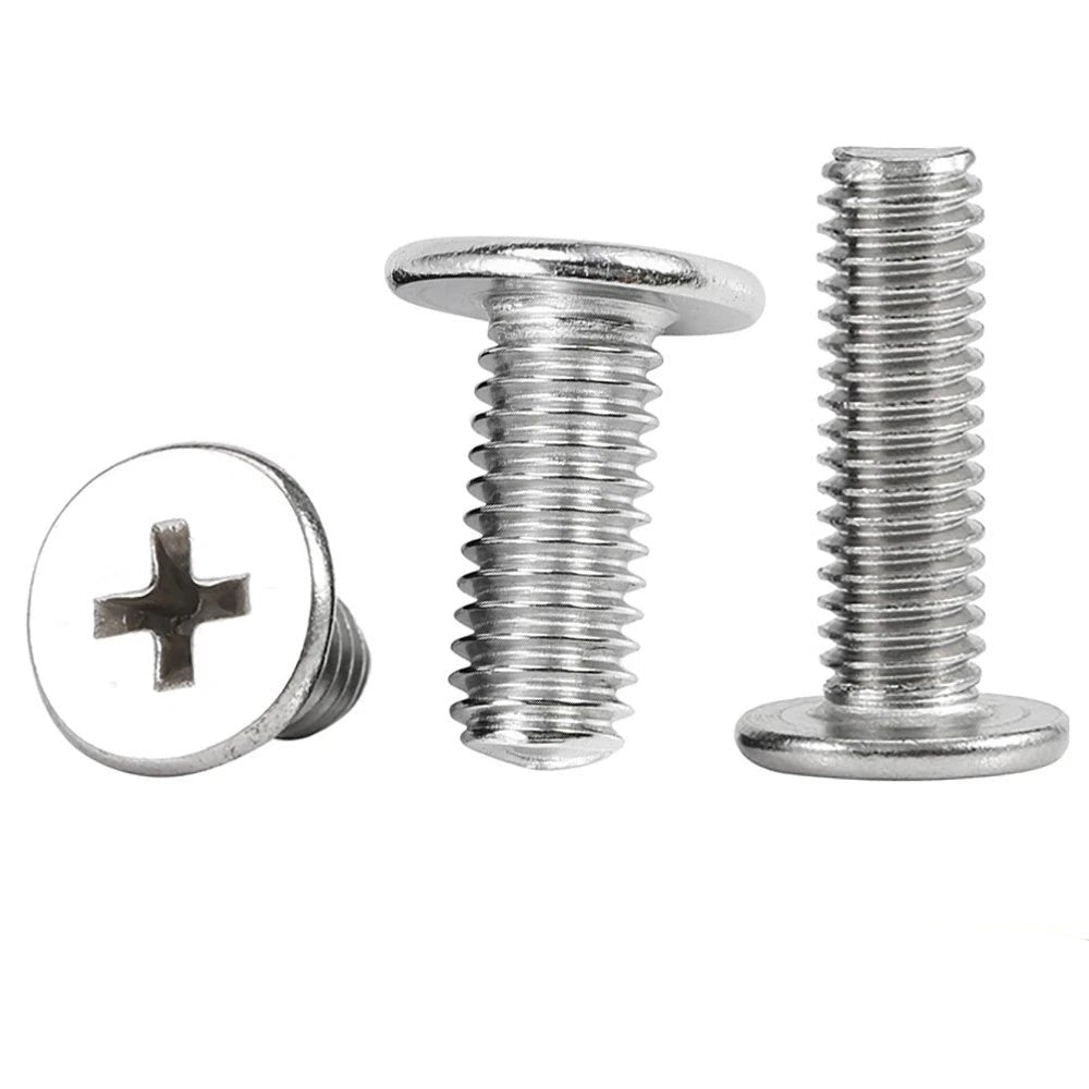 M8 White Phillips Countersunk Screws A2 Stainless Steel | 16mm Head - HomeDIYer