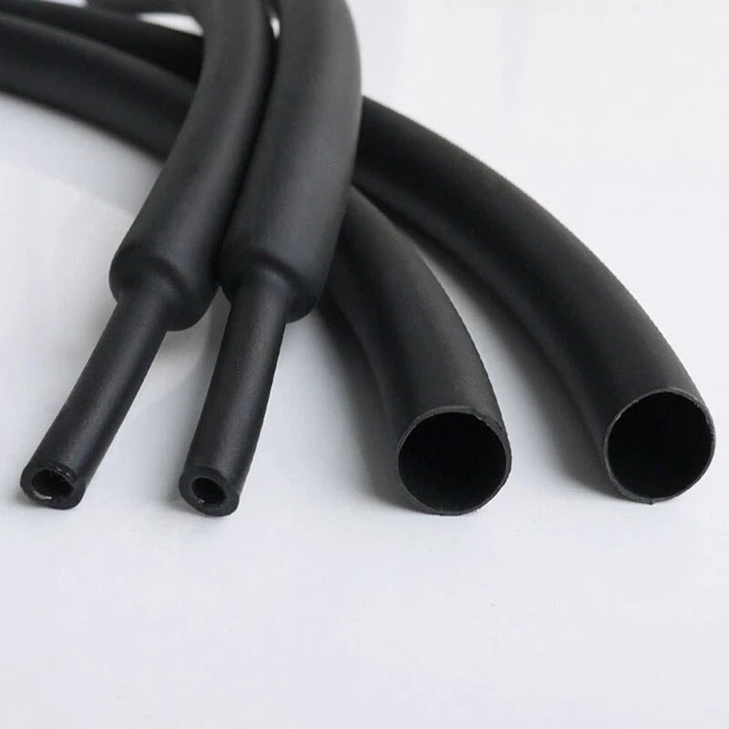 Black Heat Shrink Tubing φ1–φ25mm | Electrical Wire Insulation Sleeve for Automotive & DIY - HomeDIYer