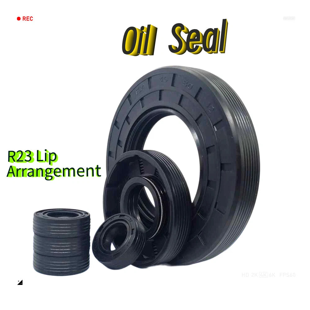 TC Oil Seal NBR Double Lip Rotary Shaft Seal 5mm Thick — ID 8–40mm OD 17–70mm