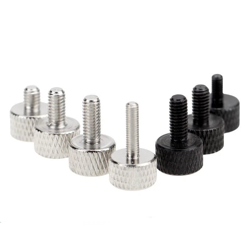M1.6–M5 Cheese Head Knurled Thumb Screws | Hand Knob Bolts | 10 Pcs - HomeDIYer
