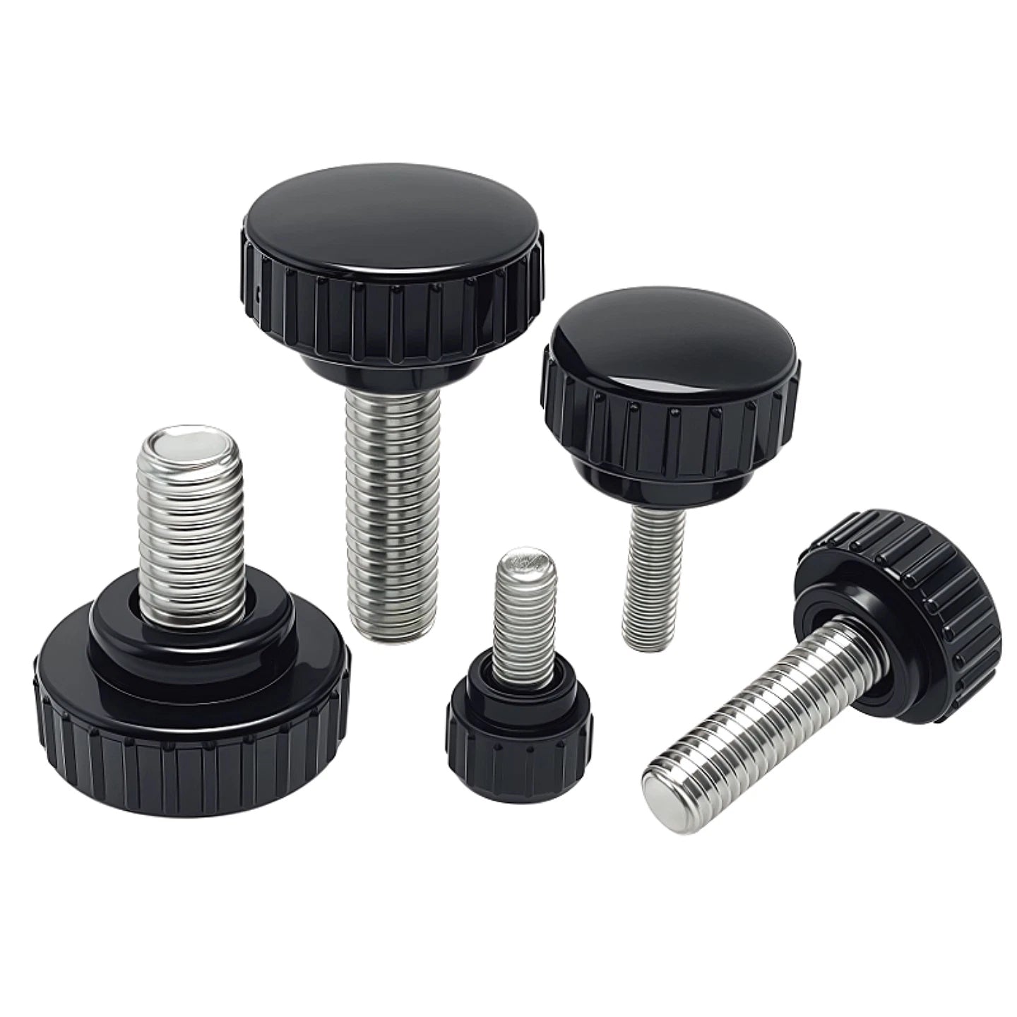 M3-M8 A2/304 Stainless Steel Plastic Knob Thumb Screws Hand Twist DIY Machinery