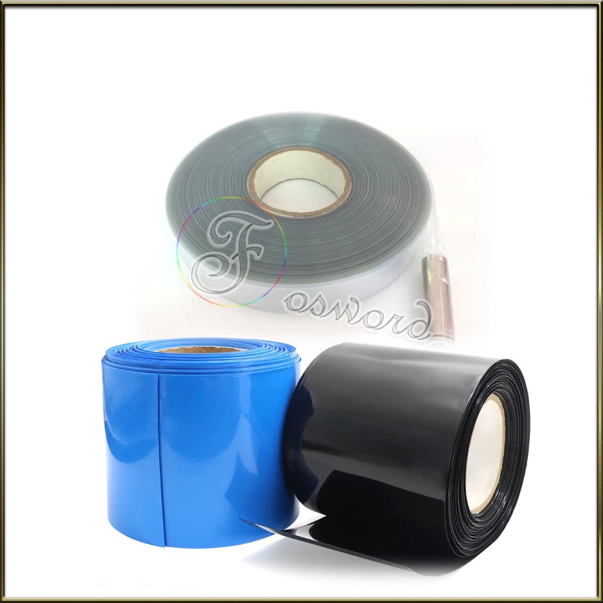 PVC Heat Shrink Tube for Battery Wrap — RC, LiPo, NiMH, NiCd | 15mm–130mm, Black/Blue/Clear - HomeDIYer