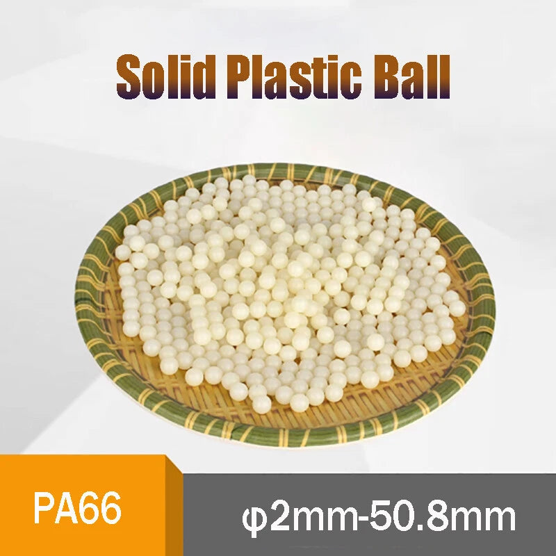 PA66 Solid Plastic Ball Precision Bearings Rolling Beads Dia 2-50.8mm Nylon Ball