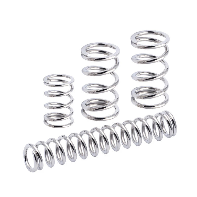 Compression Spring 2.5mm Wire Diameter 22-40mm Dia 30-100mm Length Nickel Plated