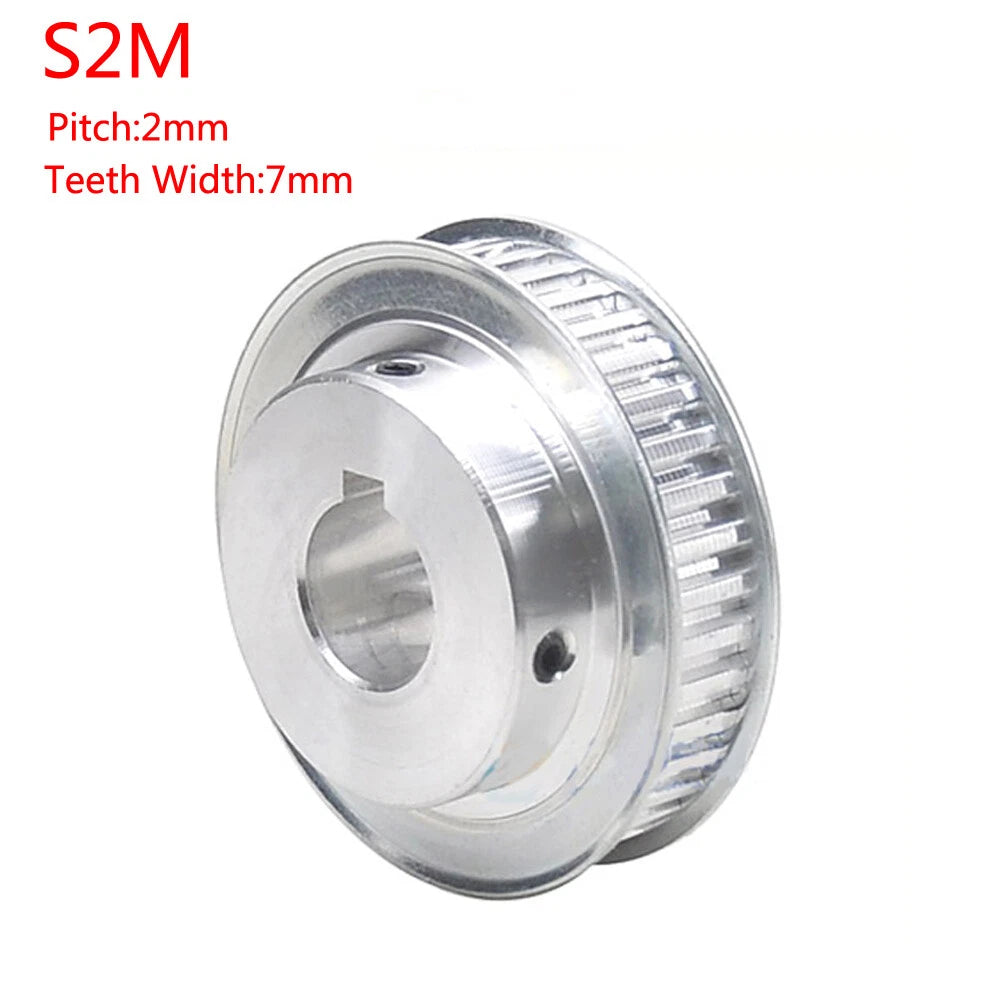 S2M 90-120T Timing Belt Pulley Pitch 2mm With Keyway CNC Drive Pulley Width 7mm